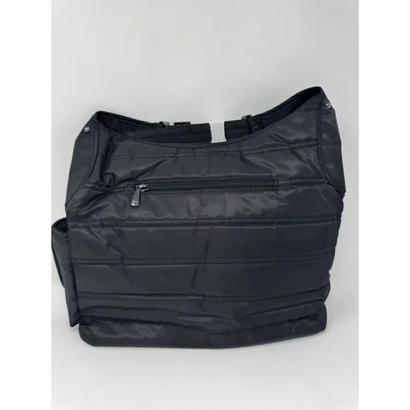 Lug Womens Cable Car Large Satchel Tote Crossbody Bag Purse Black EUC 12 X 15” - Picture 7 of 14